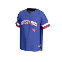 SMU Mustangs Baseball Jersey, Royal Sportswear Jersey Shirt, Lightweight Breathable Athletic Jersey, Casual Gift for Men