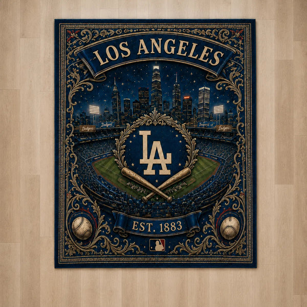 LAD Heritage - Navy and Gold Ballpark Floor Piece - main