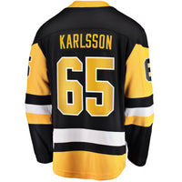 Erik Karlsson Pittsburgh Penguins Hockey Jersey, Black Breakaway Sportswear Jersey Shirt, Long Sleeve Hockey Sweater Jersey, Casual Gift for Men