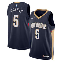 Dejounte Murray New Orleans Pelicans Basketball Jersey, Navy Sportswear Jersey Shirt, Sleeveless Athletic Tank Jersey, Casual Gift for Men