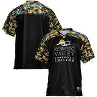 Kennebec Valley Community College Football Jersey, Black Sportswear Jersey Shirt, Lightweight Breathable Athletic Jersey, Casual Gift for Men
