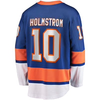 Simon Holmstrom New York Islanders Hockey Jersey, Blue Breakaway Sportswear Jersey Shirt, Long Sleeve Hockey Sweater Jersey, Casual Gift for Men