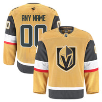 Vegas Golden Knights Hockey Jersey, Gold Sportswear Jersey Shirt, Long Sleeve Hockey Sweater Jersey, Casual Gift for Men, Style 202056766