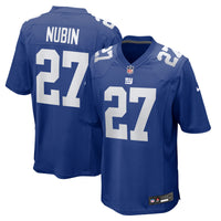 Tyler Nubin New York Giants Football Jersey, Royal Game Sportswear Jersey Shirt, Lightweight Breathable Athletic Jersey, Casual Gift for Men