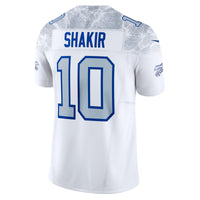 Khalil Shakir Buffalo Bills Football Jersey, White Limited Sportswear Jersey Shirt, Lightweight Breathable Athletic Jersey, Casual Gift for Men
