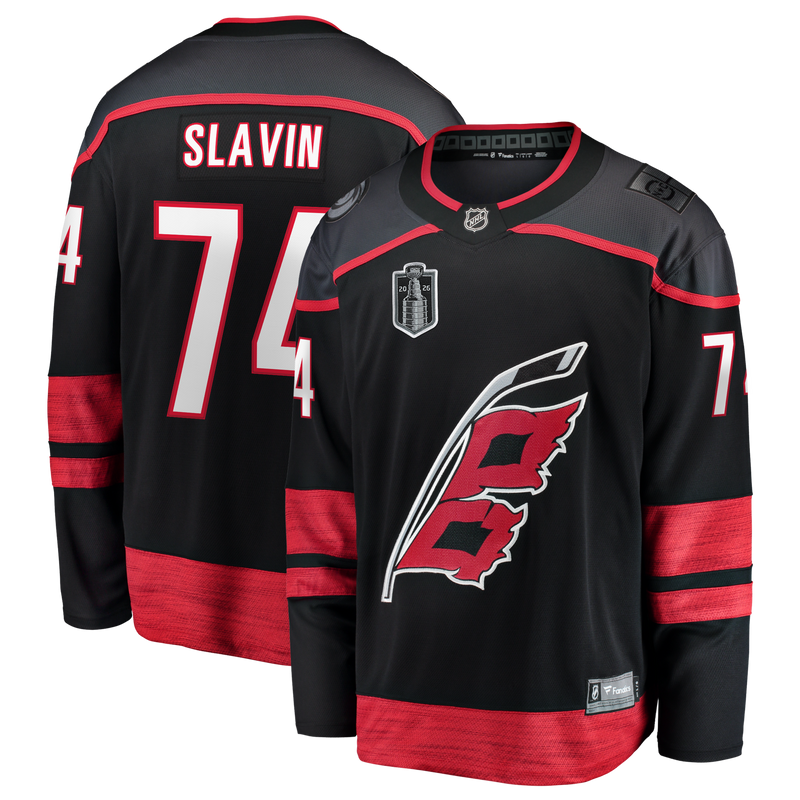 Jaccob Slavin Carolina Hurricanes Hockey Jersey, Sportswear Jersey Shirt, Long Sleeve Hockey Jersey, Casual Gift for Men, Style 204340576