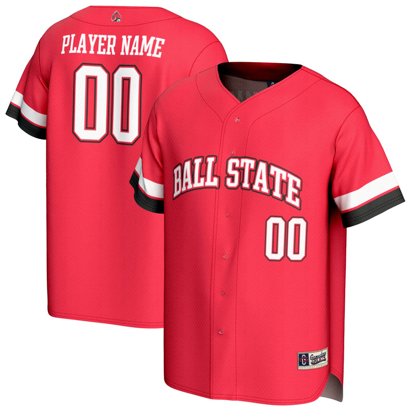 Ball State Cardinals Baseball Jersey, Sportswear Jersey Shirt, Lightweight Breathable Athletic Jersey, Casual Gift for Men, Style 202439492