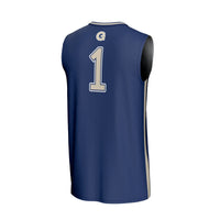 Georgetown Hoyas Basketball Jersey, Navy Fashion Lightweight Sportswear Jersey Shirt, Sleeveless Athletic Tank Jersey, Casual Gift for Men