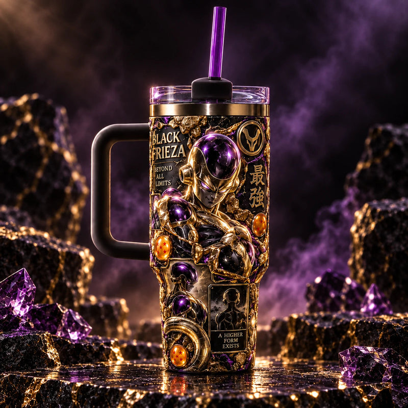 Frieza in Obsidian and Gold - A Study in Cold Confidence