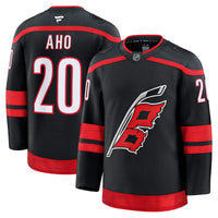 Sebastian Aho Carolina Hurricanes Hockey Jersey, Black Premium Sportswear Jersey Shirt, Long Sleeve Hockey Sweater Jersey, Casual Gift for Men