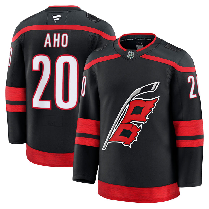 Sebastian Aho Carolina Hurricanes Hockey Jersey, Black Premium Sportswear Jersey Shirt, Long Sleeve Hockey Sweater Jersey, Casual Gift for Men
