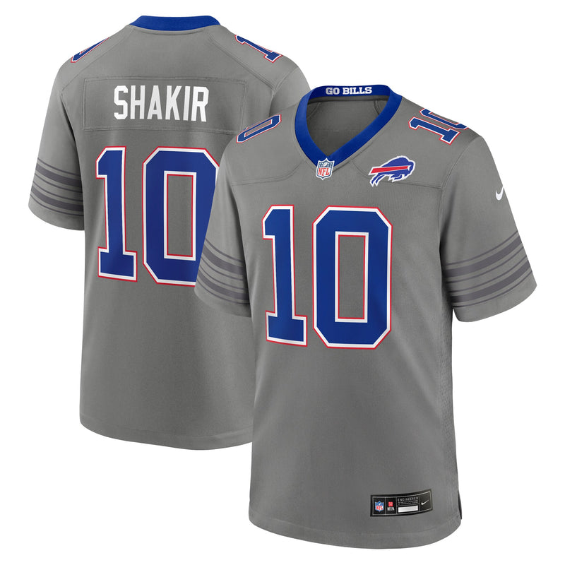 Khalil Shakir Buffalo Bills Football Jersey, Gray Game Sportswear Jersey Shirt, Lightweight Breathable Athletic Jersey, Casual Gift for Men