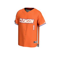 Clemson Tigers Baseball Jersey, Orange Sportswear Jersey Shirt, Lightweight Breathable Athletic Jersey, Casual Gift for Men, Style 201241514