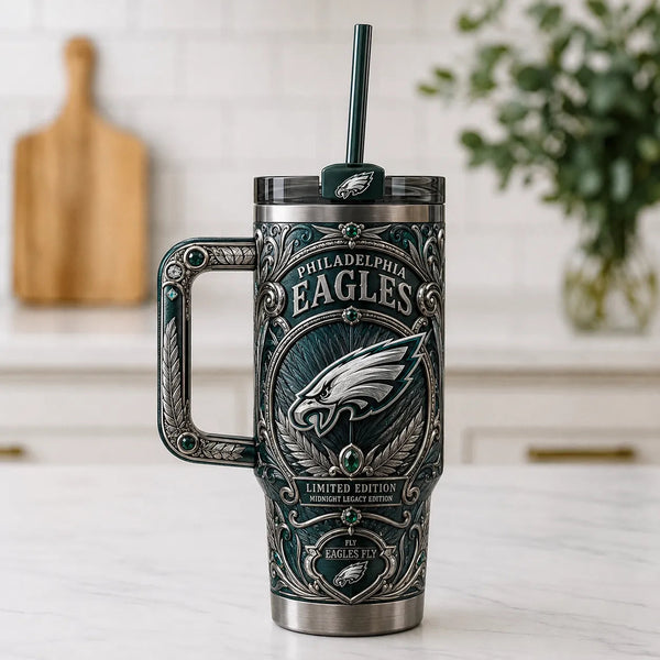 PHI Midnight Legacy - Ornate Emerald Crest Tumbler - main