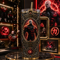 Crimson Titan - An Ornamental Study in Red, Gold and Stillness