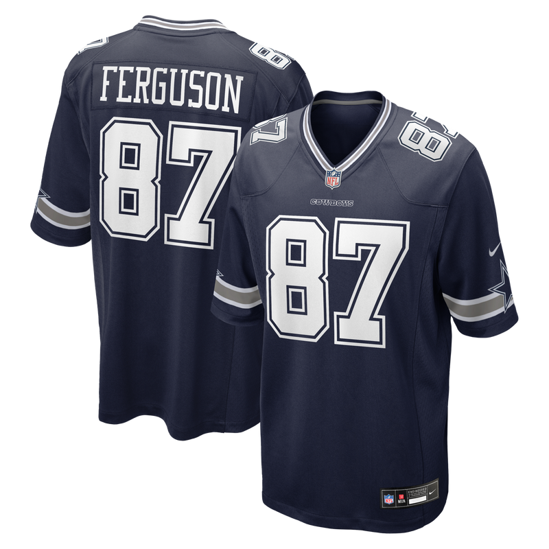 Jake Ferguson Dallas Cowboys Football Jersey, Navy Game Sportswear Jersey Shirt, Lightweight Breathable Athletic Jersey, Casual Gift for Men