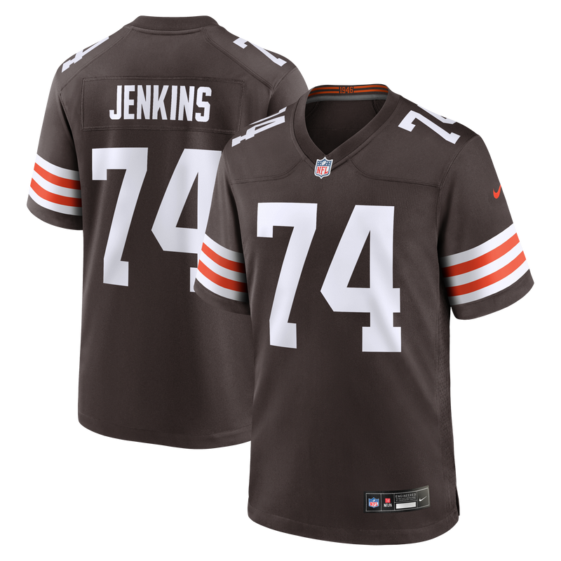Elgton Jenkins Cleveland Browns Football Jersey, Brown Game Sportswear Jersey Shirt, Lightweight Breathable Athletic Jersey, Casual Gift for Men