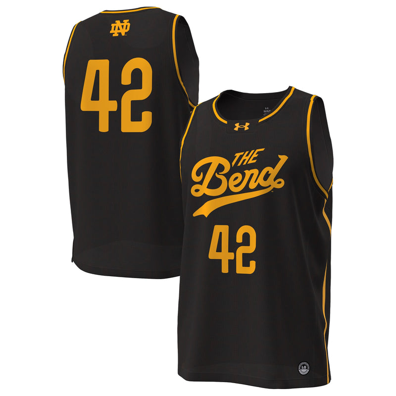 Notre Dame Fighting Irish Basketball Jersey, Black Replica Sportswear Jersey Shirt, Sleeveless Athletic Tank Jersey, Casual Gift for Men