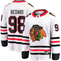 Connor Bedard Chicago Blackhawks Hockey Jersey, White Breakaway Sportswear Jersey Shirt, Long Sleeve Hockey Sweater Jersey, Casual Gift for Men