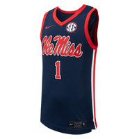 Ole Miss Rebels Basketball Jersey, Navy Replica Sportswear Jersey Shirt, Sleeveless Athletic Tank Jersey, Casual Gift for Men, Style 200398446