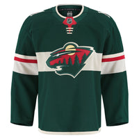 Minnesota Wild Hockey Jersey, Green Authentic Sportswear Jersey Shirt, Long Sleeve Hockey Sweater Jersey, Casual Gift for Men, Style 201897972