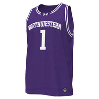 Northwestern Wildcats Basketball Jersey, Purple Replica Sportswear Jersey Shirt, Sleeveless Athletic Tank Jersey, Casual Gift for Men
