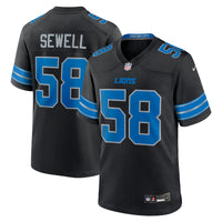 Penei Sewell Detroit Lions Football Jersey, Black Game Sportswear Jersey Shirt, Lightweight Breathable Athletic Jersey, Casual Gift for Men