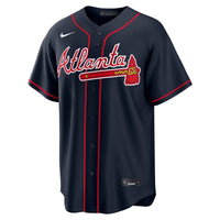Austin Riley Atlanta Braves Baseball Jersey, Navy Replica Sportswear Jersey Shirt, Lightweight Breathable Athletic Jersey, Casual Gift for Men