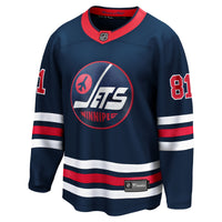 Kyle Connor Winnipeg Jets Hockey Jersey, Navy Breakaway Sportswear Jersey Shirt, Long Sleeve Hockey Sweater Jersey, Casual Gift for Men