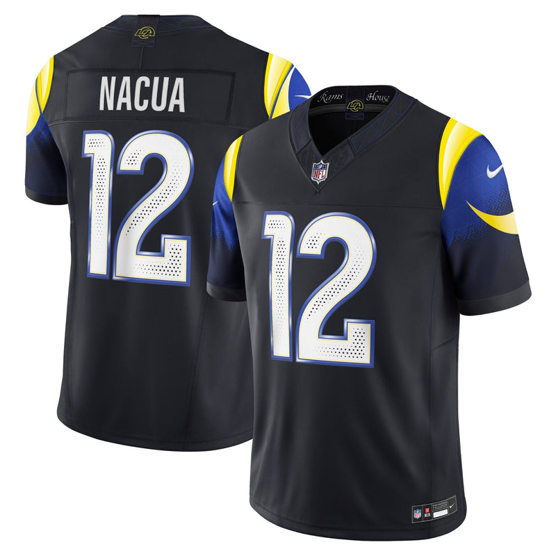 Puka Nacua Los Angeles Rams Football Jersey, Blue Limited Sportswear Jersey Shirt, Lightweight Breathable Athletic Jersey, Casual Gift for Men