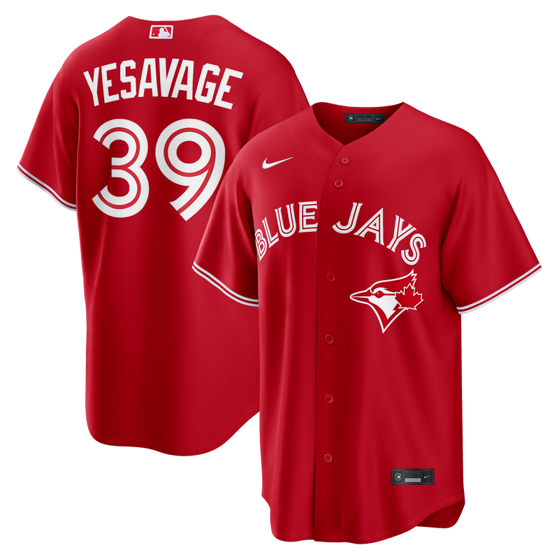 Trey Yesavage Toronto Blue Jays Baseball Jersey, Red Sportswear Jersey Shirt, Lightweight Breathable Athletic Jersey, Casual Gift for Men