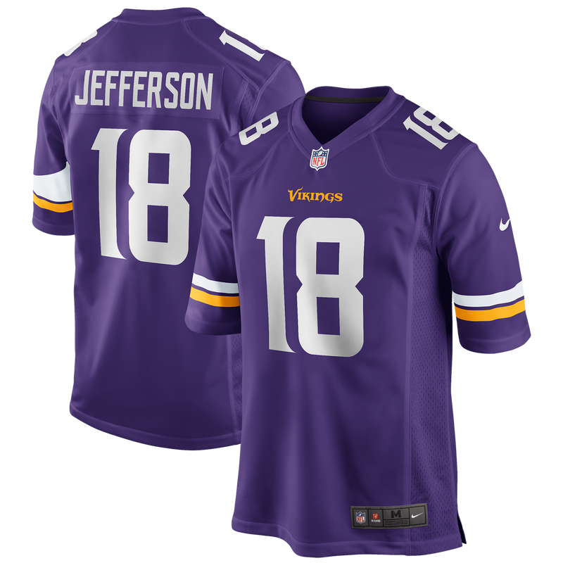 Justin Jefferson Minnesota Vikings Football Jersey, Sportswear Jersey Shirt, Lightweight Athletic Jersey, Casual Gift for Men, Style 3948939