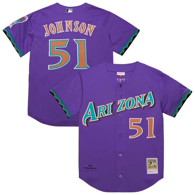 Randy Johnson Arizona Diamondbacks Baseball Jersey, Purple Sportswear Jersey Shirt, Lightweight Breathable Athletic Jersey, Casual Gift for Men