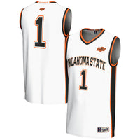 Oklahoma State Cowboys Basketball Jersey, White Lightweight Sportswear Jersey Shirt, Sleeveless Athletic Tank Jersey, Casual Gift for Men