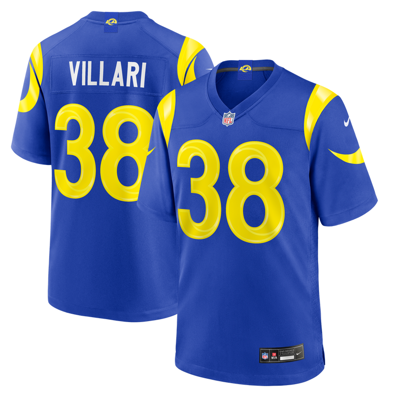 Dan Villari Los Angeles Rams Football Jersey, Royal Game Sportswear Jersey Shirt, Lightweight Breathable Athletic Jersey, Casual Gift for Men