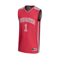 Ohio State Buckeyes Basketball Jersey, Scarlet Fashion Lightweight Sportswear Jersey Shirt, Sleeveless Athletic Tank Jersey, Casual Gift for Men