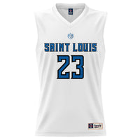 Saint Louis Billikens Basketball Jersey, White Lightweight Sportswear Jersey Shirt, Sleeveless Athletic Tank Jersey, Casual Gift for Men