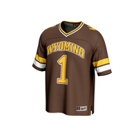 Wyoming Cowboys Football Jersey, Brown Fashion Sportswear Jersey Shirt, Lightweight Breathable Athletic Jersey, Casual Gift for Men