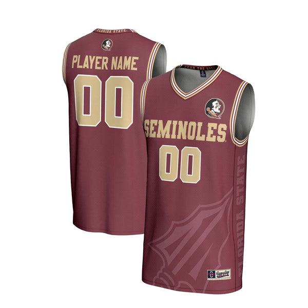 Florida State Seminoles NIL Pick-A-Player Basketball Icon Print Lightweight Jersey - Garnet