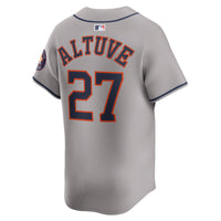 Jose Altuve Houston Astros Baseball Jersey, Gray Limited Sportswear Jersey Shirt, Lightweight Breathable Athletic Jersey, Casual Gift for Men