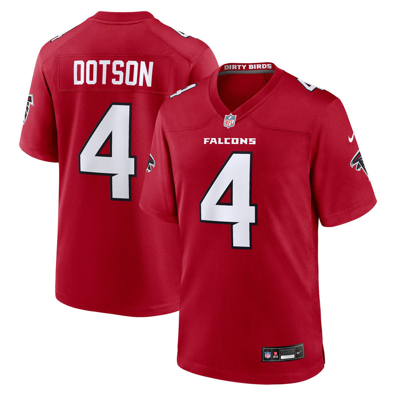 Jahan Dotson Atlanta Falcons Football Jersey, Red Game Sportswear Jersey Shirt, Lightweight Breathable Athletic Jersey, Casual Gift for Men
