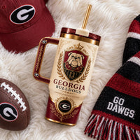 UGA Heritage Crest - Cream and Crimson Tumbler