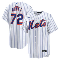 Dedniel Núñez New York Mets Baseball Jersey, White Replica Sportswear Jersey Shirt, Lightweight Breathable Athletic Jersey, Casual Gift for Men