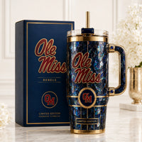 MISS Mosaic - Navy Glass, Crimson Script and Quiet Prestige