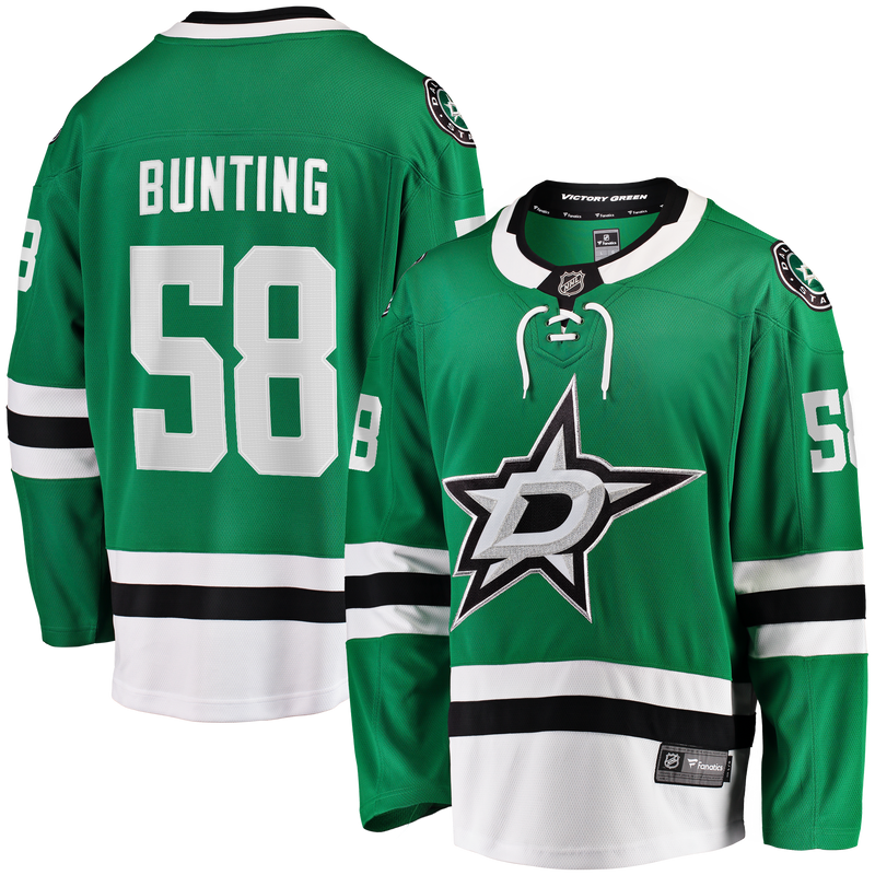 Michael Bunting Dallas Stars Hockey Jersey, Green Breakaway Home Sportswear Jersey Shirt, Long Sleeve Hockey Sweater Jersey, Casual Gift for Men