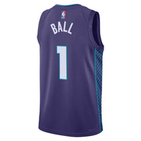 LaMelo Ball Charlotte Hornets Basketball Jersey, Purple Swingman Sportswear Jersey Shirt, Sleeveless Athletic Tank Jersey, Casual Gift for Men