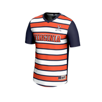 Virginia Cavaliers Soccer Jersey, Navy/Orange Fashion Sportswear Jersey Shirt, Lightweight Breathable Athletic Jersey, Casual Gift for Men