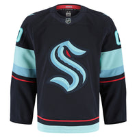 Seattle Kraken Hockey Jersey, Navy Authentic Home Sportswear Jersey Shirt, Long Sleeve Hockey Sweater Jersey, Casual Gift for Men