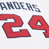 Deion Sanders Atlanta Braves Baseball Jersey, White Sportswear Jersey Shirt, Lightweight Breathable Athletic Jersey, Casual Gift for Men
