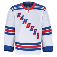 New York Rangers Hockey Jersey, White Authentic Away Sportswear Jersey Shirt, Long Sleeve Hockey Sweater Jersey, Casual Gift for Men